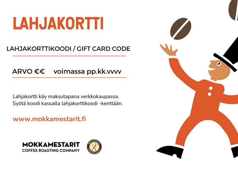 Lahjakortti verkkokauppaan